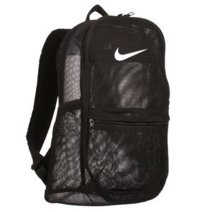 nike brasilia mesh backpack black
